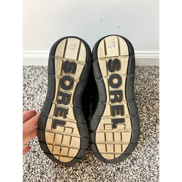 Sorel Explorer Joan black suede winter boots size 7.5 - Picture 6 of 6